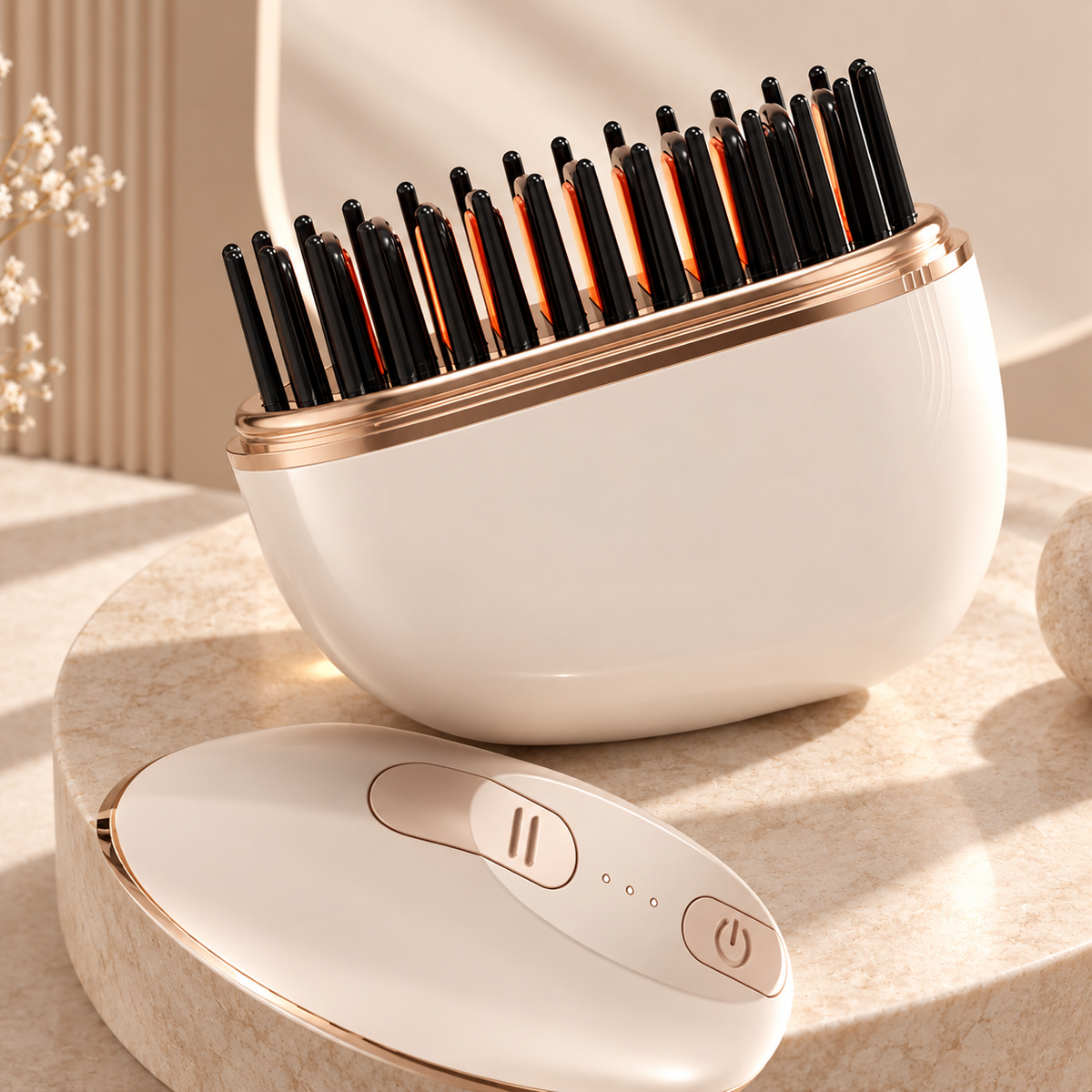 Cordless Hair Straightening Comb