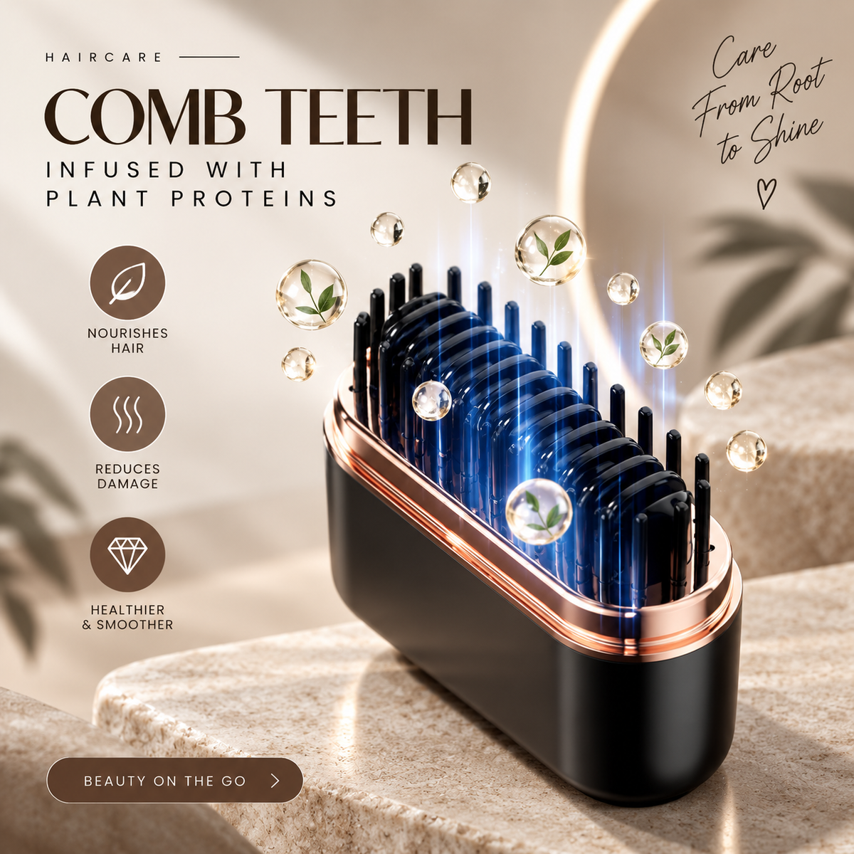 Cordless Hair Straightening Comb